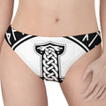 Black And White Mjolnir Print Women's Thong