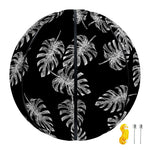 Black And White Monstera Pattern Print Basketball