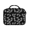 Black And White Monstera Pattern Print Briefcase Bible Bag