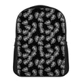 Black And White Monstera Pattern Print Casual Backpack