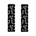 Black And White Monstera Pattern Print Handle Covers