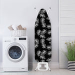 Black And White Monstera Pattern Print Ironing Board Cover