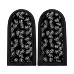 Black And White Monstera Pattern Print Skillet Handle Cover
