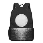 Black And White Moonlight Print 17 Inch Backpack