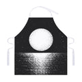 Black And White Moonlight Print Adjustable Apron