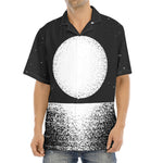Black And White Moonlight Print Aloha Shirt