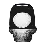 Black And White Moonlight Print Baby Seat Cover