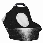 Black And White Moonlight Print Baby Seat Cover