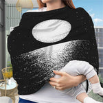 Black And White Moonlight Print Baby Seat Cover