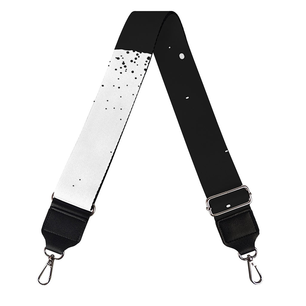 Black And White Moonlight Print Bag Strap