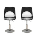 Black And White Moonlight Print Bar Stool Covers