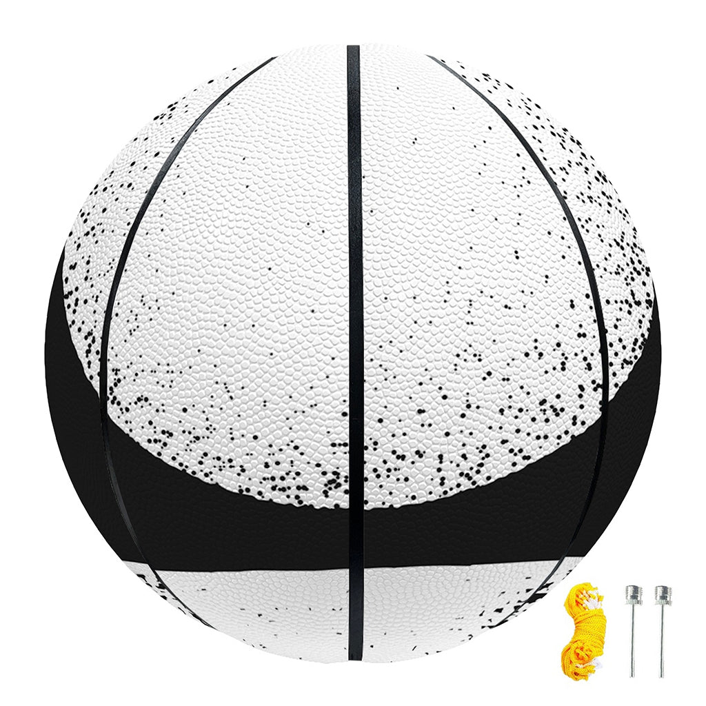 Black And White Moonlight Print Basketball