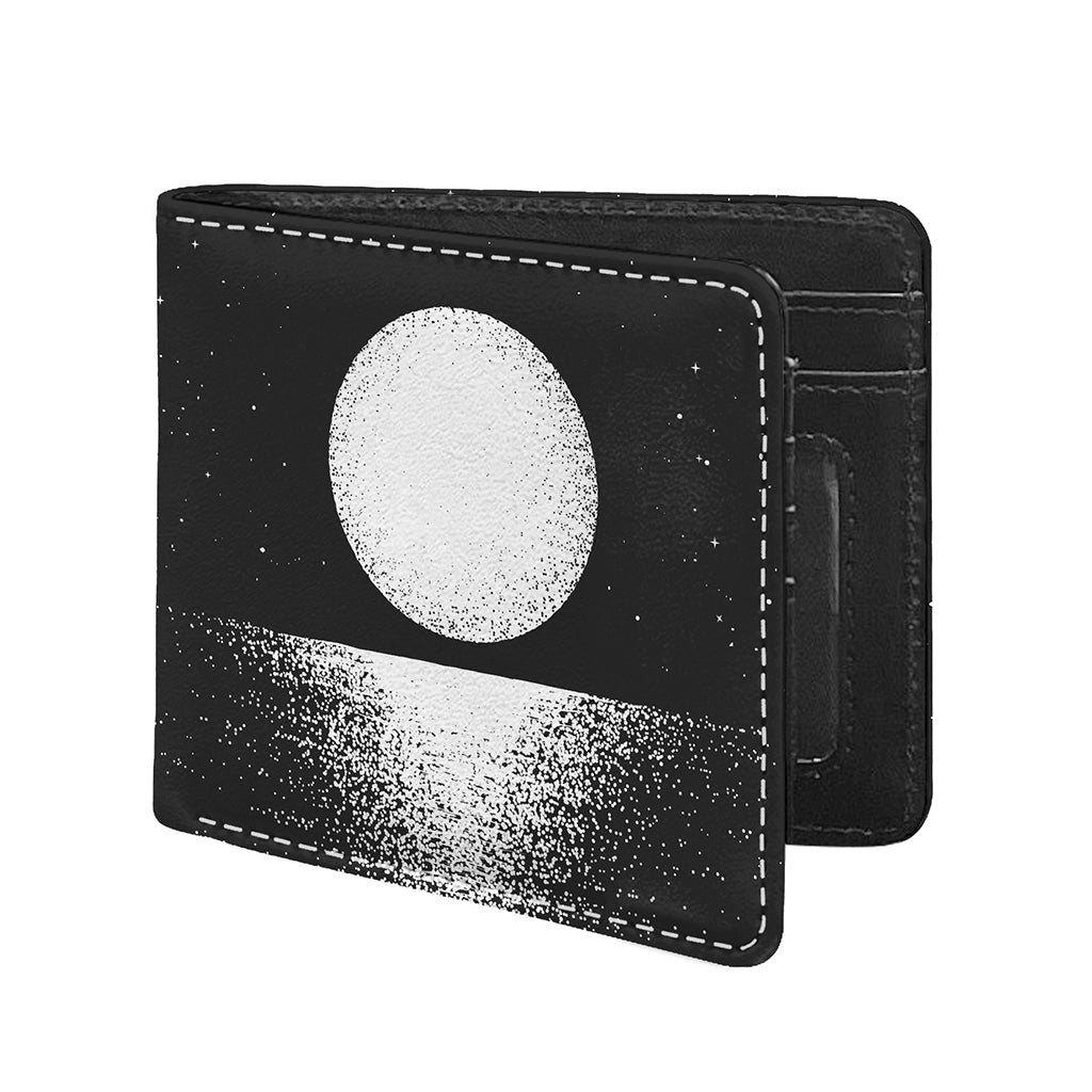 Black And White Moonlight Print Bifold Wallet