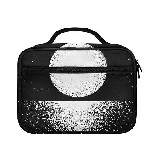 Black And White Moonlight Print Briefcase Bible Bag