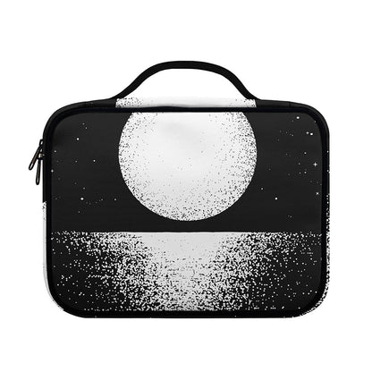 Black And White Moonlight Print Briefcase Bible Bag