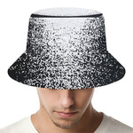 Black And White Moonlight Print Bucket Hat