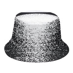 Black And White Moonlight Print Bucket Hat