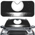 Black And White Moonlight Print Car Windshield Sun Shade