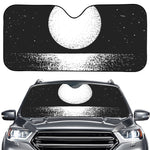 Black And White Moonlight Print Car Windshield Sun Shade