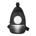 Black And White Moonlight Print Chest Bag