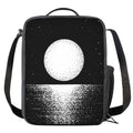 Black And White Moonlight Print Crossbody Lunch Bag
