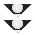 Black And White Moonlight Print Dog Bandana