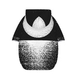 Black And White Moonlight Print Dog Zip Up Hoodie