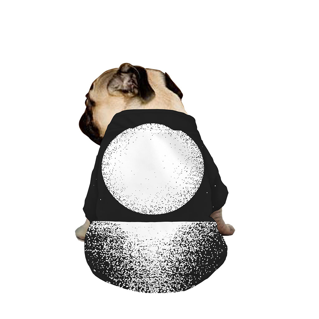 Black And White Moonlight Print Dog Zip Up Jacket