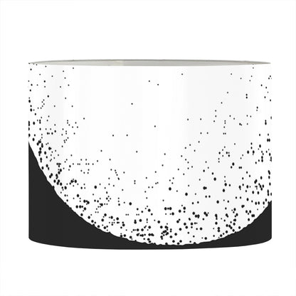 Black And White Moonlight Print Drum Lamp Shade