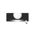 Black And White Moonlight Print Extended Mouse Pad