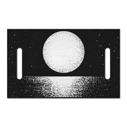Black And White Moonlight Print Golf Cart Seat Cover