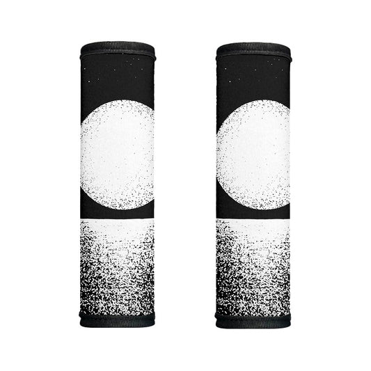 Black And White Moonlight Print Handle Covers