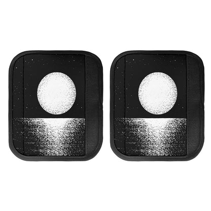 Black And White Moonlight Print Handle Covers