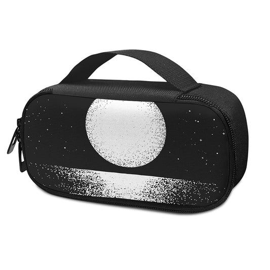 Black And White Moonlight Print Insulin Cooler Travel Case
