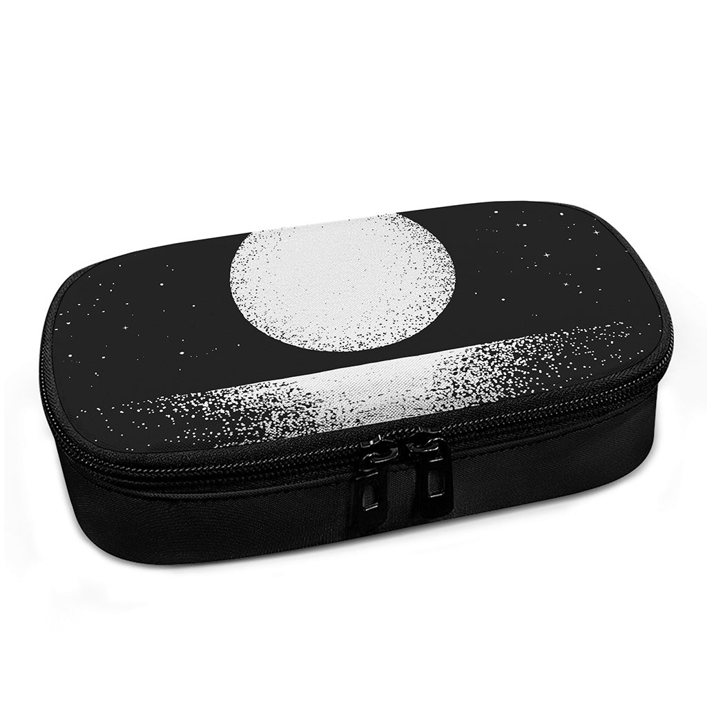 Black And White Moonlight Print Insulin Cooler Travel Case