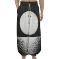 Black And White Moonlight Print Lantern Pants