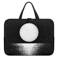 Black And White Moonlight Print Laptop Sleeve With Handle