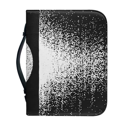 Black And White Moonlight Print Leather Bible Cover