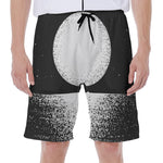 Black And White Moonlight Print Men's Beach Shorts