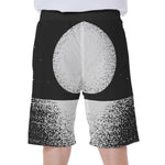 Black And White Moonlight Print Men's Beach Shorts