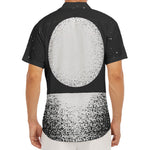 Black And White Moonlight Print Men's Deep V-Neck Shirt