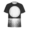 Black And White Moonlight Print Men's Athletic T-Shirt