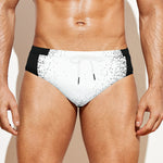 Black And White Moonlight Print Men's Swim Briefs
