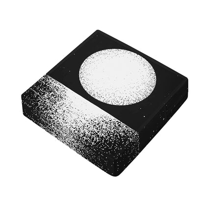 Black And White Moonlight Print Outdoor Seat Cushion Cover