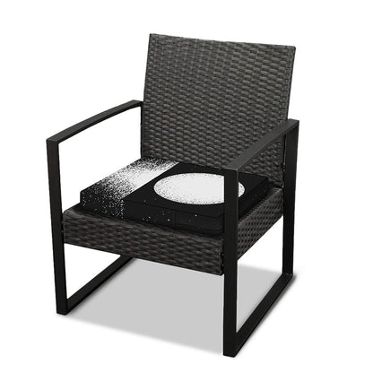 Black And White Moonlight Print Outdoor Seat Cushion Cover