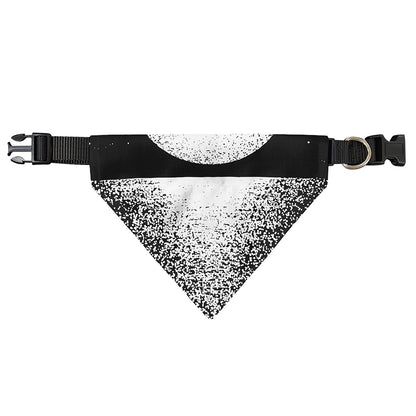 Black And White Moonlight Print Over The Collar Dog Bandana