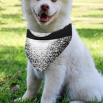 Black And White Moonlight Print Over The Collar Dog Bandana