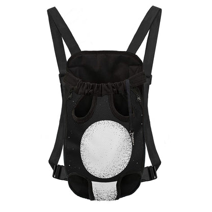 Black And White Moonlight Print Pet Carrier Backpack