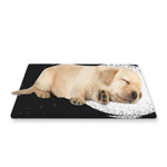Black And White Moonlight Print Pet Cooling Mat Cover