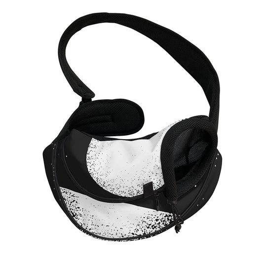 Black And White Moonlight Print Pet Sling Carrier